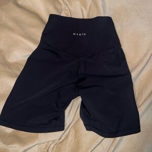 NVGTN Black Bike Shorts High-Waisted Compression